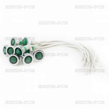 Сигнална лампа с кабел AL-244 / 220V AC - зелена