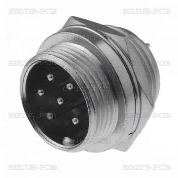 Connector KUP-6MK, 6 PIN; male