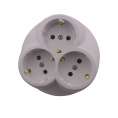 3-outlet Power Strip for a console built-in, Schuko, 16 A, 230 VAC, white SFT03