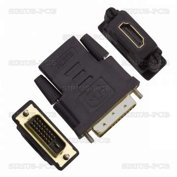 Преходник HDMI/F - DVI24+1(5)/M / Черен