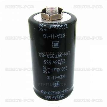 Кондензатор Електролитен 22 000uF/25-28V ±20 процента с гайка