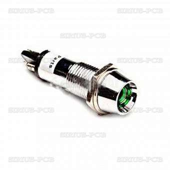 Лампа индикаторна LED CY-10A-G / 220VAC / зелена